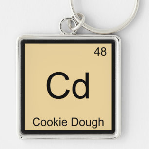 Porte-clés Cd - Cookie Dough Chemistry Élément Symbole T-Sh