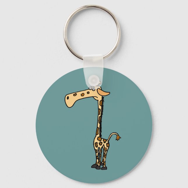 Porte-clés CD - Drôle Triste Giraffe (Recto)
