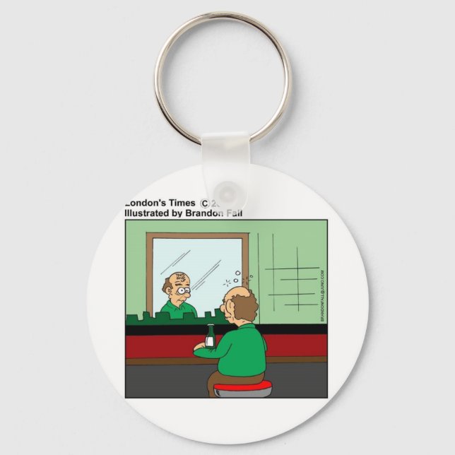 Porte-clés Ce Fini Stickers Tête Vanity Drôle Cadeaux & Tee (Recto)