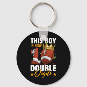 Porte-clés Ce Garçon Maintenant 10 Chiffres Double Football 1