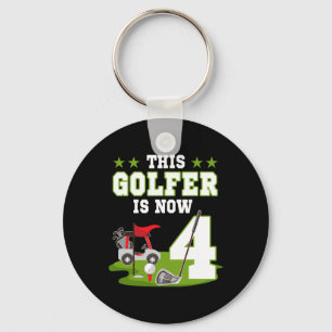 Porte-clés Ce golfeur a maintenant 4 ans Anniversaire 4ème fê