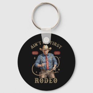 Porte-clés Ce n'est pas mon premier rodéo cowboy occidental d