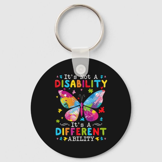Porte-clés Ce n'est pas un handicap C'est une capacité différ (Recto)