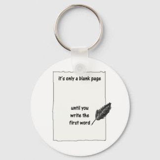 Porte-clés Ce n'est qu'une page vierge...