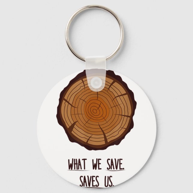Porte-clés Ce que nous nous sauvons Protection des forêts nat (Recto)