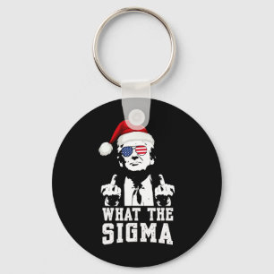 Porte-clés Ce que Sigma Trump Père Noël drôle Mème de Noël Xm