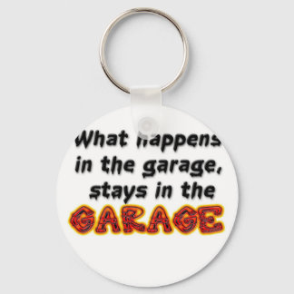 Porte-clés Ce qui se passe dans le garage reste dans le garag