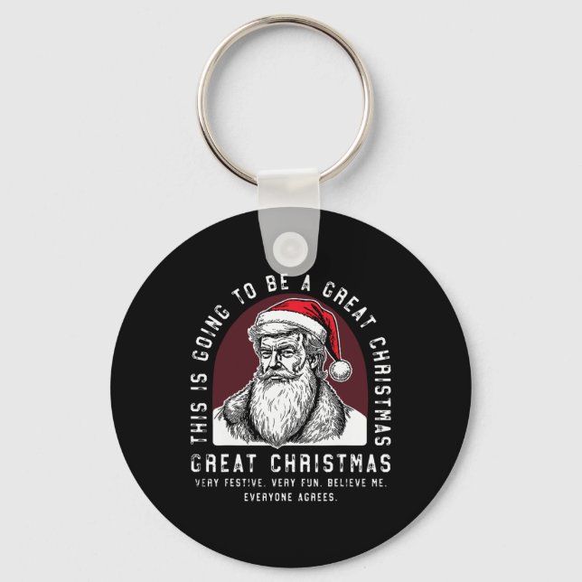 Porte-clés Ce Sera Un Grand Trump De Noël (Recto)