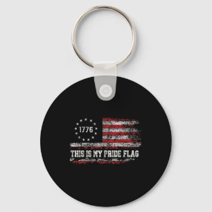 Porte-clés Ceci est mon drapeau de fierté Usa américain 4 jui