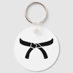 Porte-clés Ceinture de judo noir