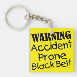 Porte-clés Ceinture noire à risque d'accident