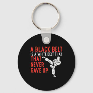 Porte-clés Ceinture noire jamais donné Karate Taekwondo Inspi
