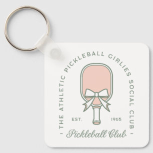 Porte-clés Ceintures de club de basket rose et vert esthétiqu