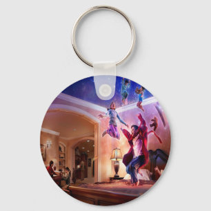 Porte-clés Célébration abstraite de Peter Pan d'imaginaire
