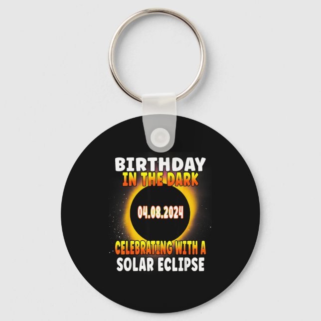 Porte-clés Célébration d'anniversaire de l'éclipse solaire to (Recto)