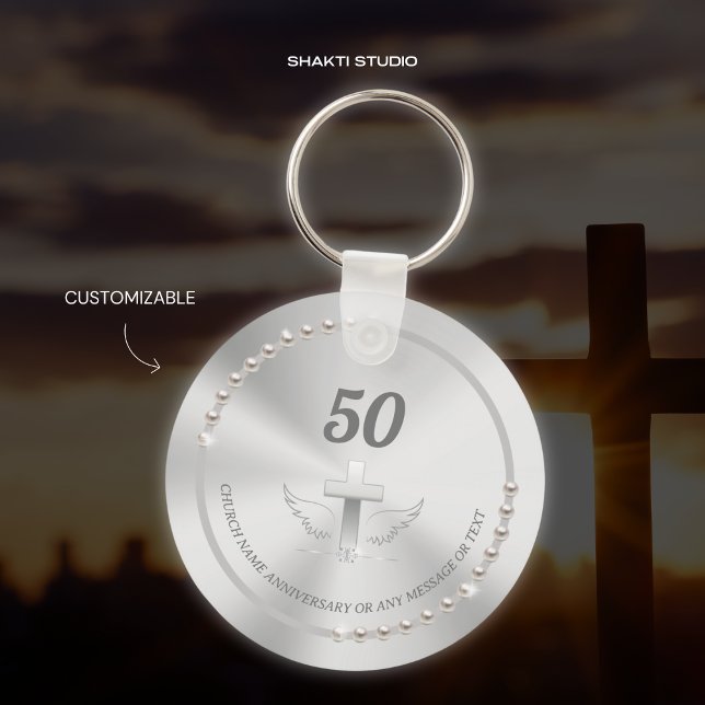 Porte-clés Célébration de l'anniversaire de l'église Perles A (Créateur téléchargé)