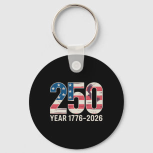 Porte-clés Célébration patriotique 250 ans 1776-2026