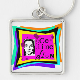 Porte-clés Celine Dion - art pop