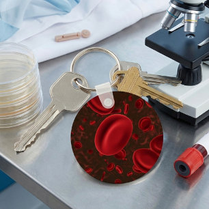 Porte-clés Cellules sanguines rouges microscopiques