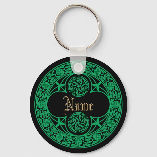 Porte-clés Celtic Irish Personalized Name (Recto)