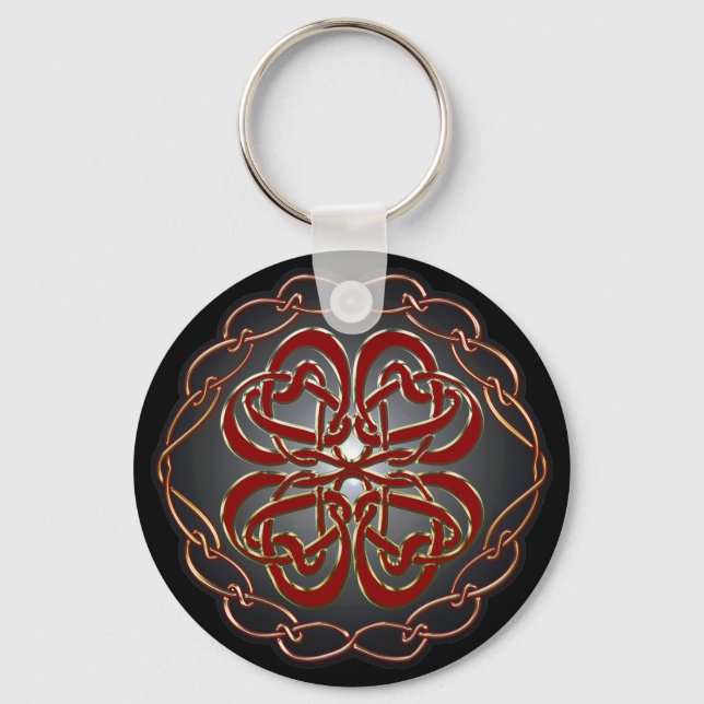 Porte-clés Celtic knot Hearts (Recto)