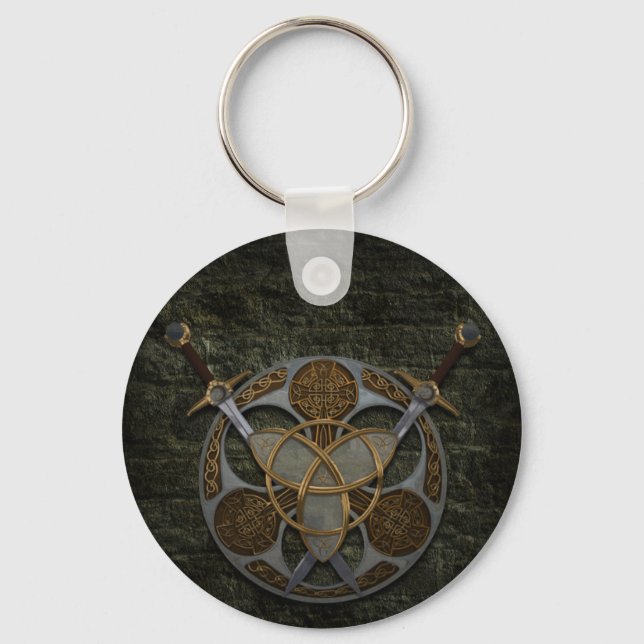 Porte-clés Celtic Shield and Swords (Recto)