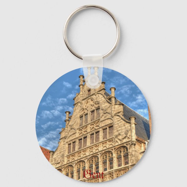 Porte-clés Centre historique de Gand, Belgique (Recto)