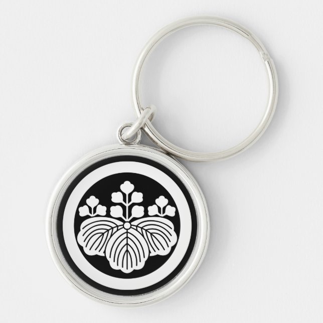 Porte-clés Cercle avec Kiri Paulownia (Devant)