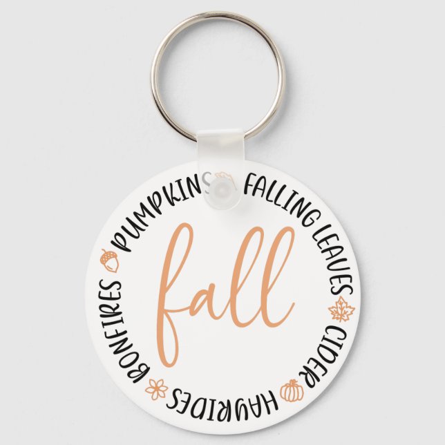 Porte-clés Cercle d'automne (Recto)
