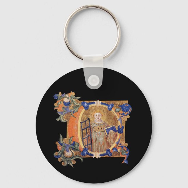 Porte-clés Cercle de clé C initial éclairé (Recto)