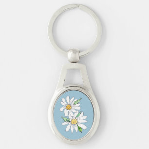 Porte-clés Cercle de clé de la marguerite