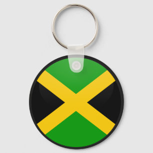 Porte-clés Cercle de drapeau de qualité de la Jamaïque