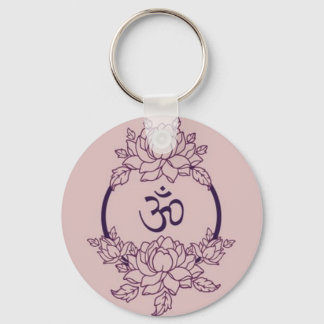 Porte-clés Cercle de fleurs Ohm