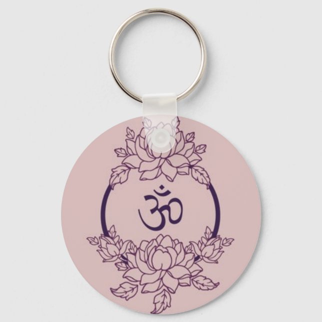 Porte-clés Cercle de fleurs Ohm (Recto)