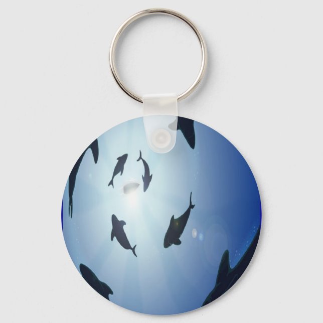 Porte-clés Cercle de requins (Recto)