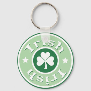 Porte-clés Cercle irlandais vert Clover