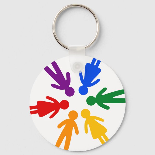 Porte-clés cercle lgbt (Recto)