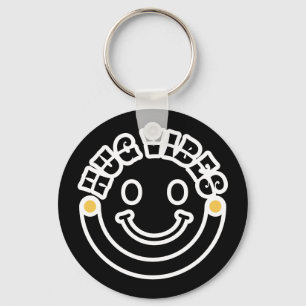Porte-clés Cercle minimaliste d'ambiance câline moderne – Cou