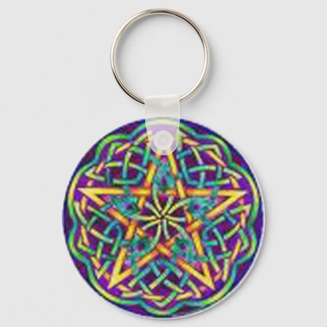 Porte-clés cercle multicolore (Recto)