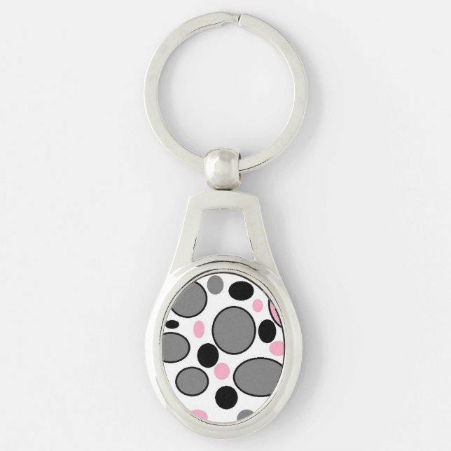 PORTE-CLÉS CERCLES ET OVALS (Devant)