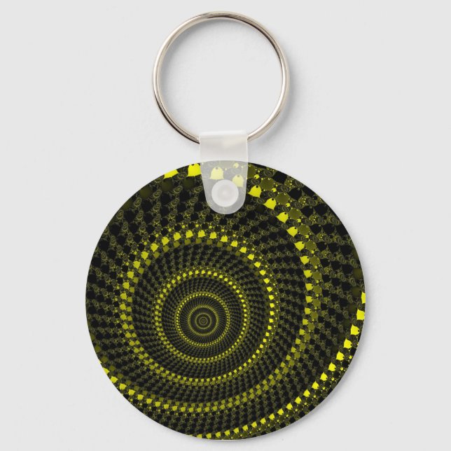 Porte-clés Cercles Jaunes (Recto)