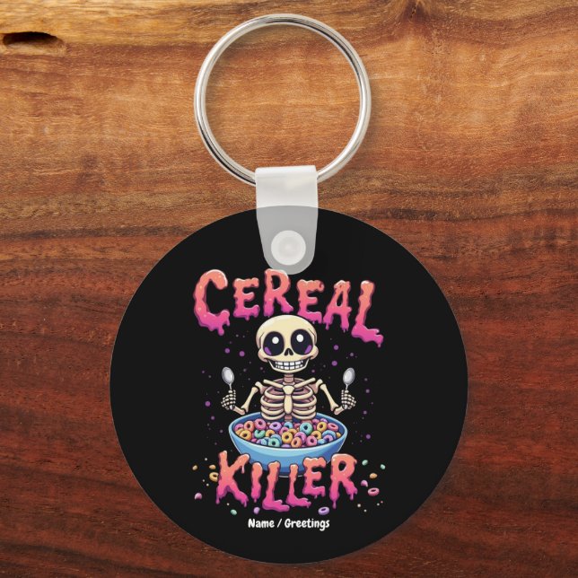 Porte-clés Cereal Killer Breakfast Funky Cereal Bowl Skeleton (Recto)