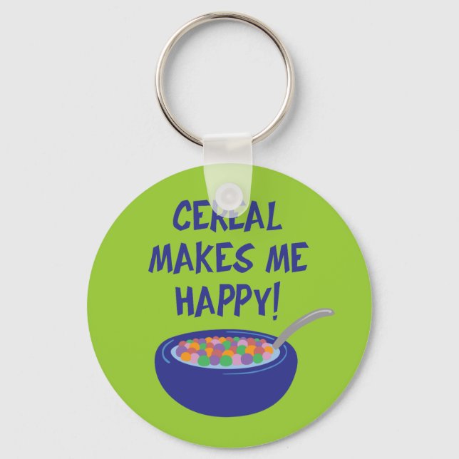 Porte-clés Cereal Makes Me Happy (Recto)