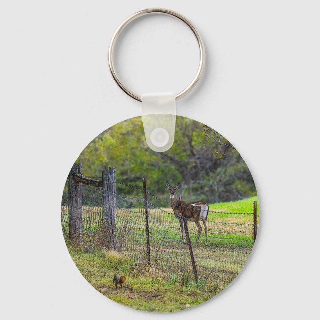 Porte-clés Cerf Et Écureuil (Recto)