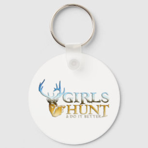PORTE-CLÉS CERFS COMMUNS DE CHASSE À FILLES
