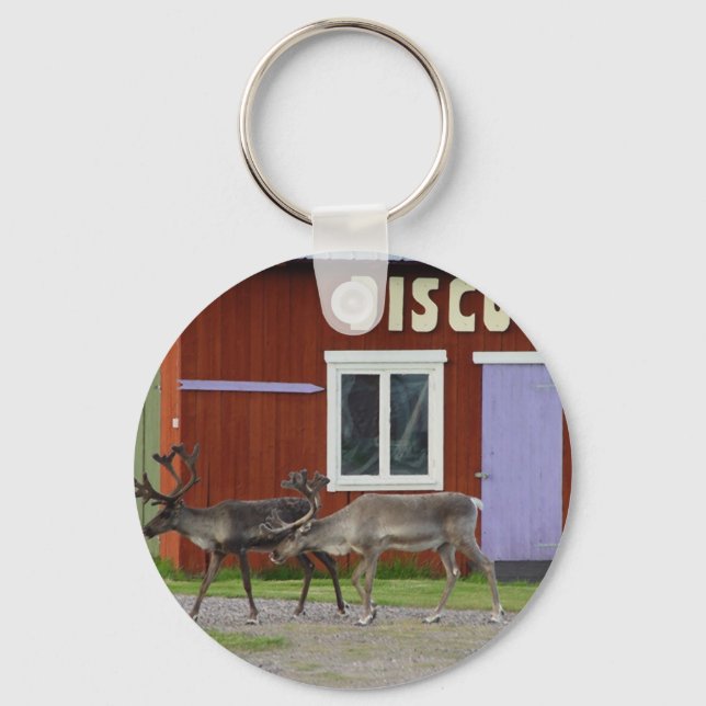 PORTE-CLÉS CERFS COMMUNS DE DISCO (Recto)