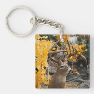 Porte-clés Cerfs communs de trophée