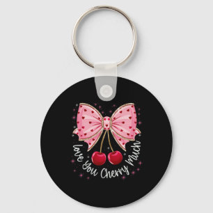 Porte-clés Cerise et rubans Mignonne Cerise Amour Vous Cerise