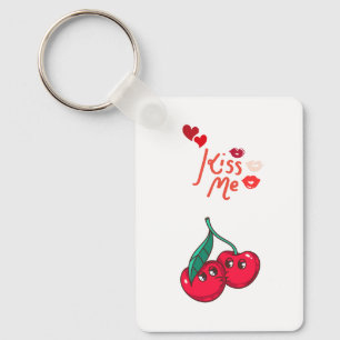 Porte-clés Cerises amusantes en amour.
