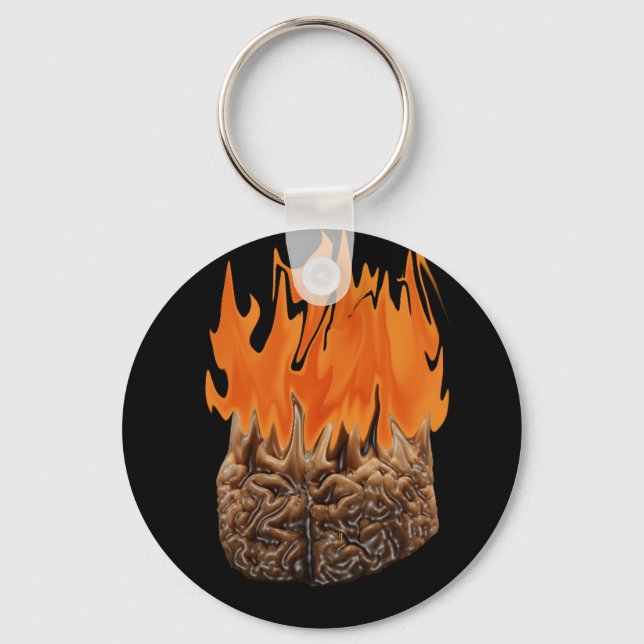 Porte-clés cerveau en feu (Recto)